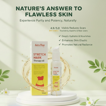 Aura Flow™ Stretch Mark Therapy Oil for Visible Results
