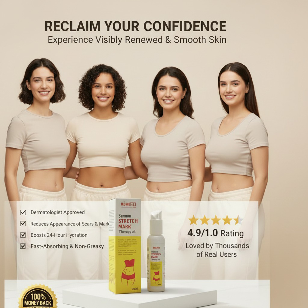 Aura Flow™ Stretch Mark Therapy Oil for Visible Results