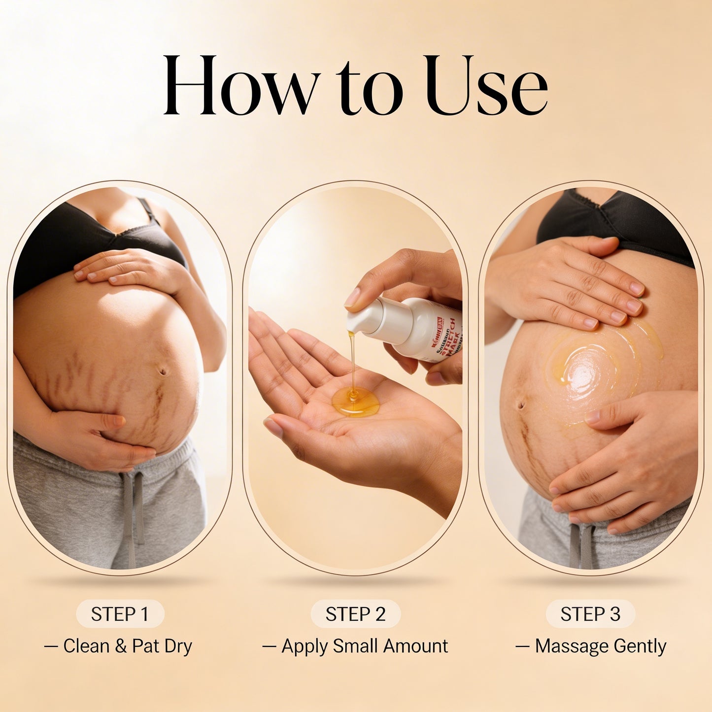 Stretch Mark Therapy Oil (100ml) – Buy 1 Get 1 Free | Natural Elasticity Boosting Formula