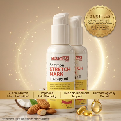 Stretch Mark Therapy Oil (100ml) – Buy 1 Get 1 Free | Natural Elasticity Boosting Formula